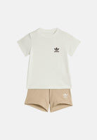 ADIDAS ORIGINALS Completino bianco e beige da neonato KE2357 . ADIDAS ORIGINALS 