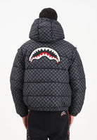 SPRAYGROUND Piumino Drip Check grigio e nero per uomo e donna SP748GRY  SPRAYGROUND 