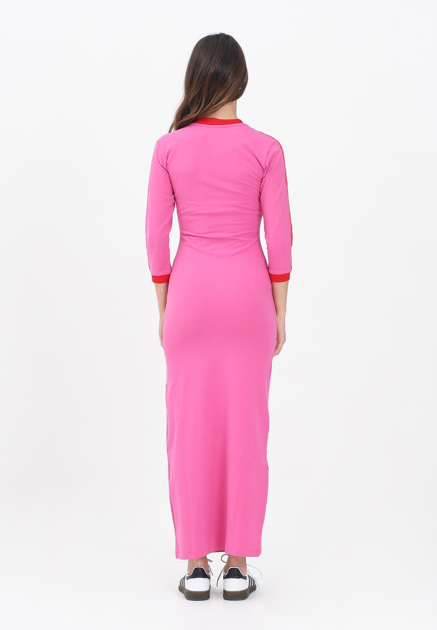 ADIDAS ORIGINALS Abito lungo Adicolor Classics 3-Stripes rosa da donna JY2941 . ADIDAS ORIGINALS 