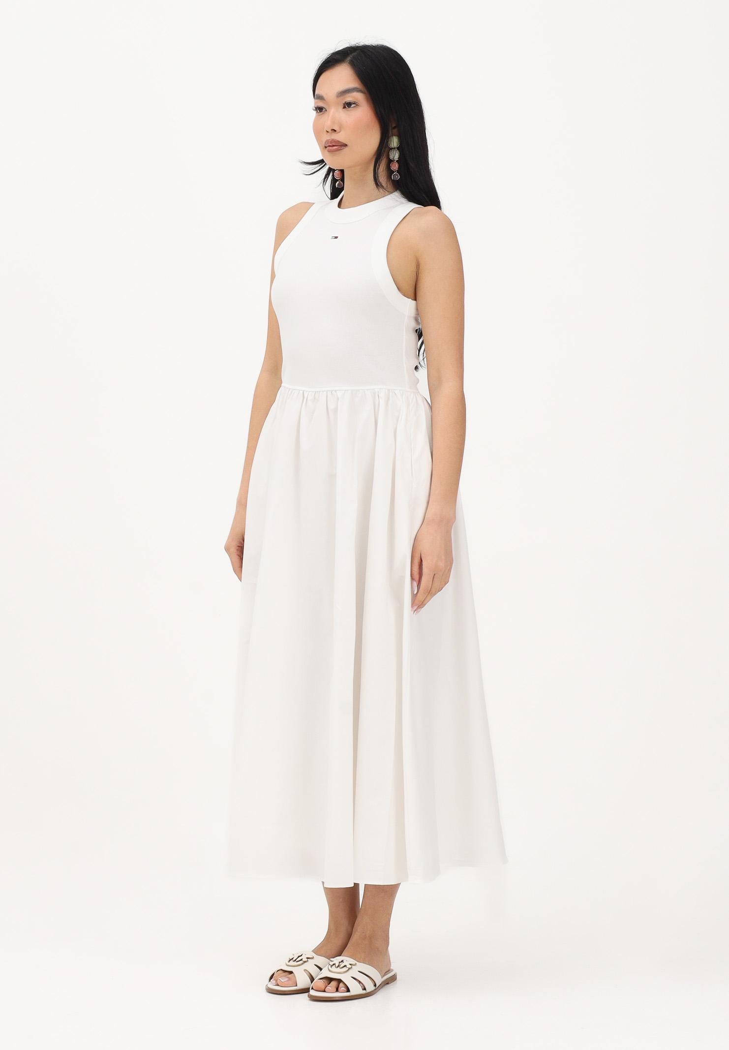 TOMMY JEANS Abito midi bianco da donna DW0DW22593 YBL TOMMY JEANS 