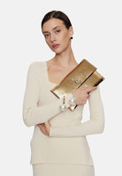 PATRIZIA PEPE Pochette Fly oro metallizzato da donna CB5460L041 Y442 PATRIZIA PEPE 