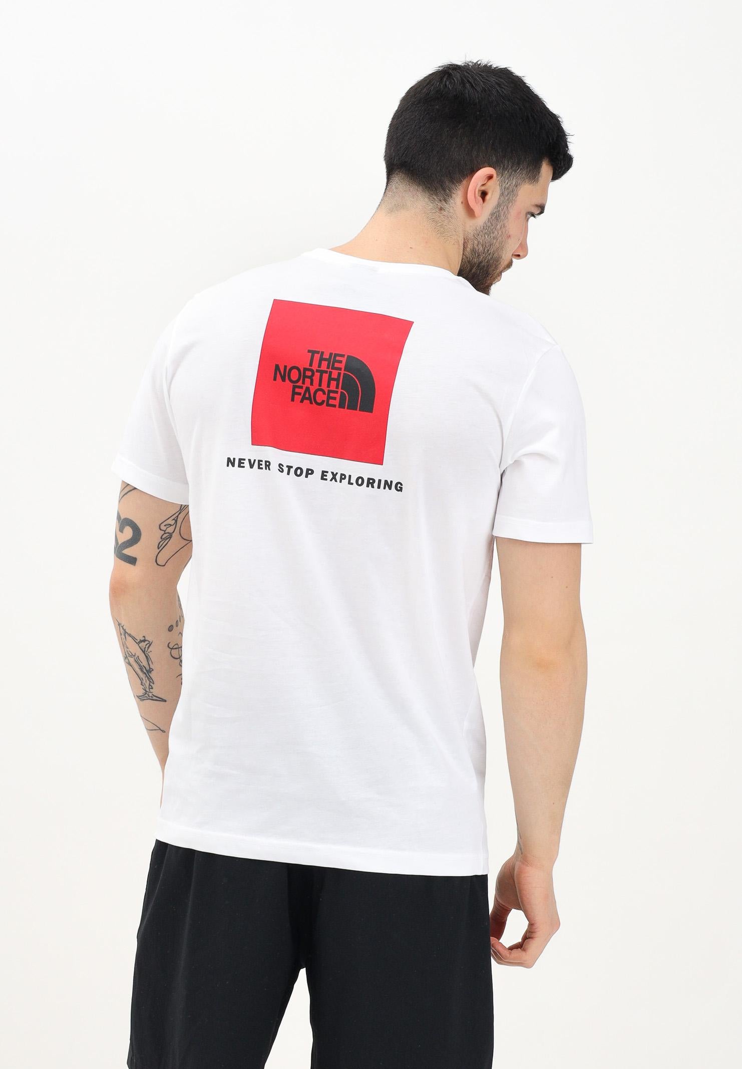 THE NORTH FACE T-shirt a manica corta NSE Reflective Box bianca da uomo NF0A87NPFN41 . THE NORTH FACE 