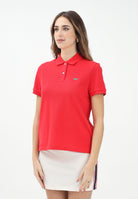 LACOSTE Polo a manica corta rossa da donna PF7839 ZBG LACOSTE 