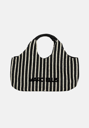 MARC ELLIS Borsa mare Buby Eivissa nera e panna da donna BUBY-EIVISSA BLSA MARC ELLIS 