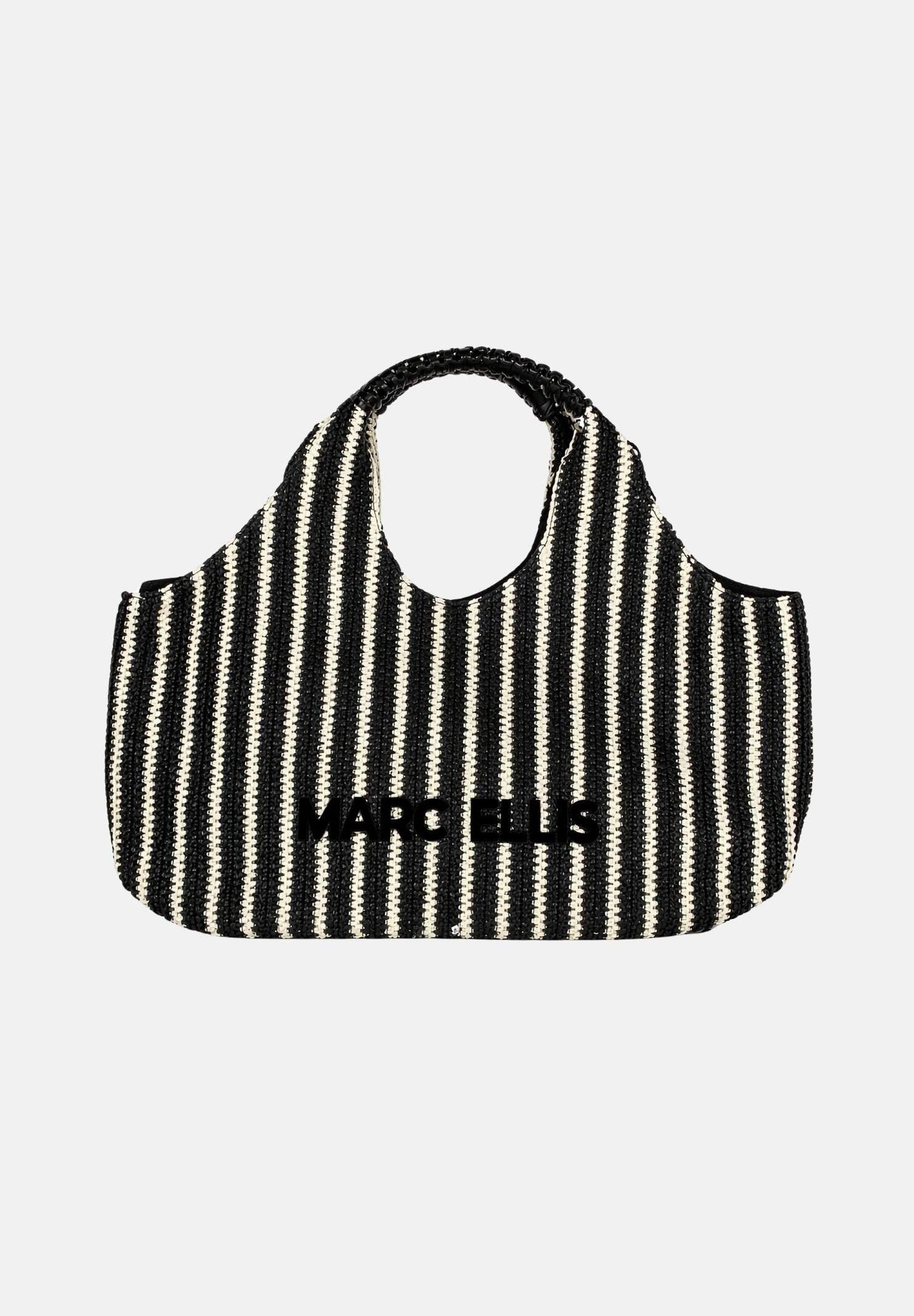 MARC ELLIS Borsa mare Buby Eivissa nera e panna da donna BUBY-EIVISSA BLSA MARC ELLIS 