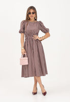 PINKO abito ETHEL in Multicolore Marrone-Rosa colore basico marrone da donna 106670A33Q LN1 PINKO 