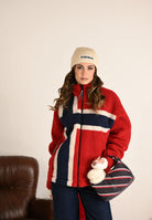 NAPAPIJRI Felpa con zip in Pile Fiemme rossa da uomo NP0A88TCFZF1 . NAPAPIJRI 