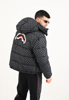 SPRAYGROUND Piumino Drip Check grigio e nero per uomo e donna SP748GRY . SPRAYGROUND 