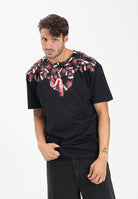 MARCELO BURLON COUNTY OF MILAN T-shirt a manica corta nera da uomo con stampa serpente F5CAMATH033 110 MARCELO BURLON COUNTY OF MILAN 