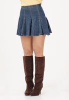 LEVI'S Gonna corta Godet in denim blu da donna 005DV-0003 . LEVI'S® 