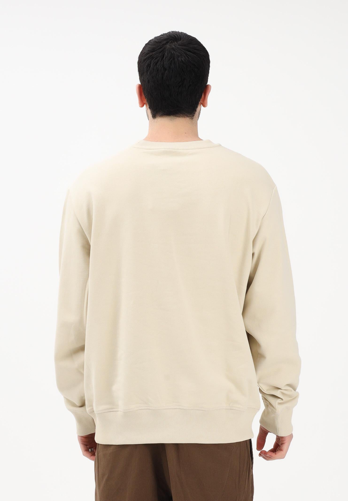 THE NORTH FACE Felpa girocollo Essential Light Relaxed beige da uomo NF0A8GQCDOM1 . THE NORTH FACE 
