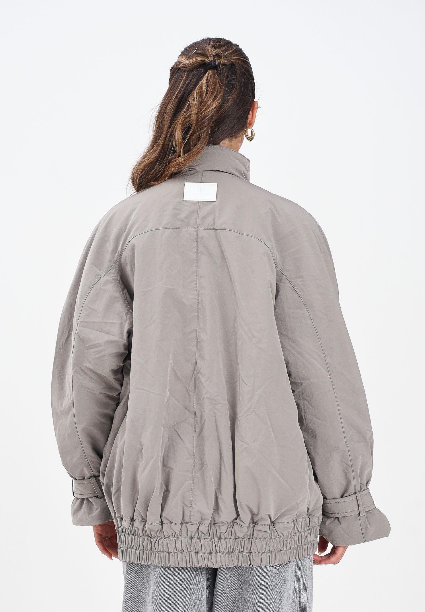 ARMANI EXCHANGE Giubbotto di jeans grigio da donna con inserto in tessuto tecnico XW001393AF16176 M6099 ARMANI EXCHANGE 