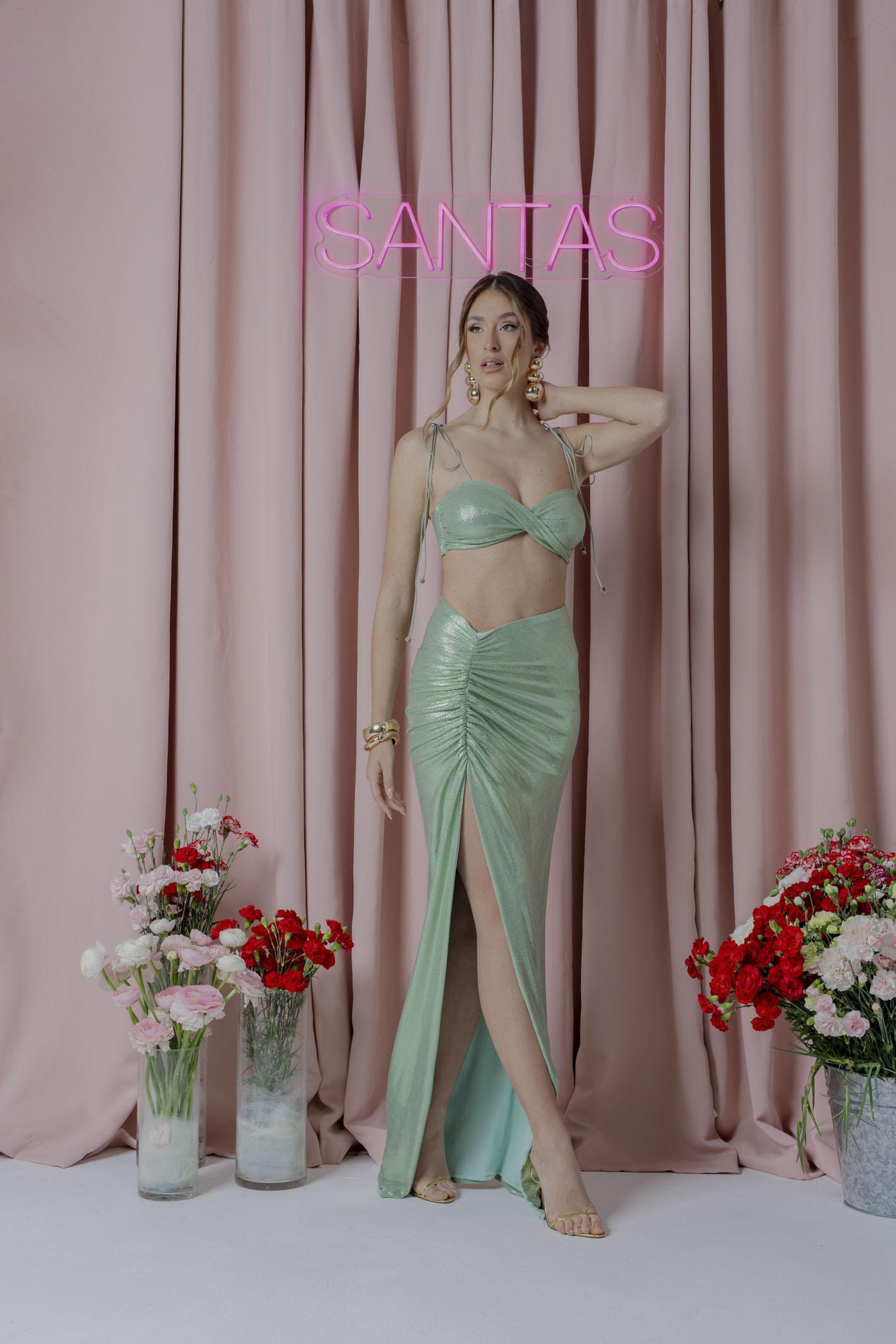 SANTAS Coordinato MACAROONS verde menta da donna PV25013 VERDE SANTAS 