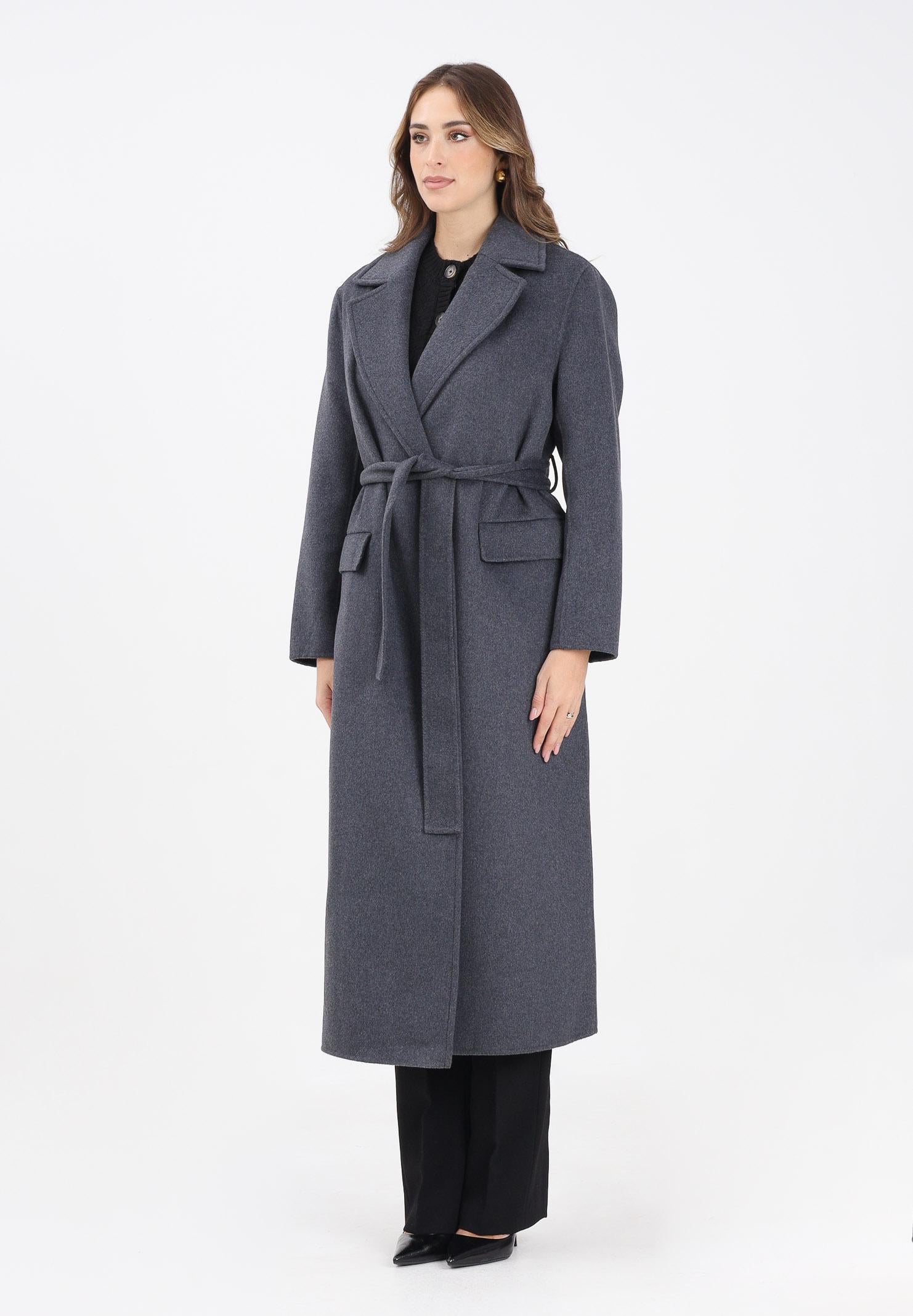 VICOLO Cappotto lungo grigio da donna TF0058 A195 VICOLO 
