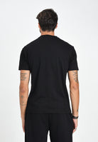 EA7 T-shirt a manica corta nera da uomo con stampa logo 7M001189AF17789 UC001 EA7 