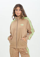 ADIDAS ORIGINALS Felpa con zip adicolor Classic Firebird Loose beige da donna JW1249  ADIDAS ORIGINALS 