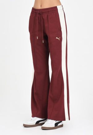 PUMA Pantalone sportivo T7 bordeaux da donna 632138 96 PUMA 