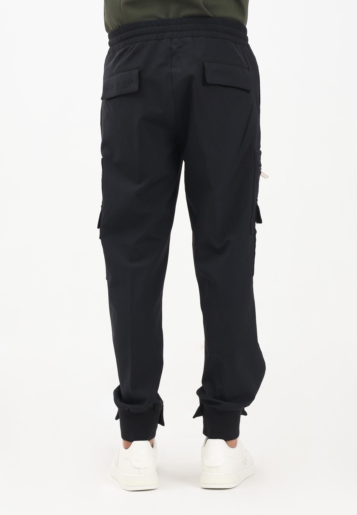 GCDS Pantalone cargo nero da uomo B2CM2907TQ1 99 GCDS 