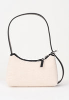 TOMMY JEANS Borsa a spalla panna da donna in tessuto effetto shearling AW0AW18011 YBH TOMMY JEANS 