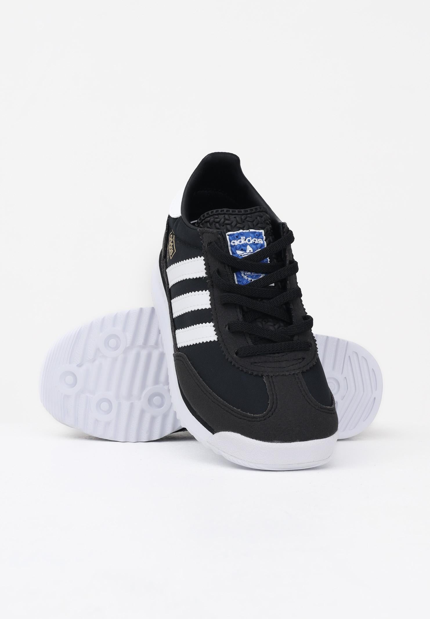 ADIDAS ORIGINALS Sneakers SL 72 RS Elastic Laces nere per bambino e bambina IH2982 . ADIDAS ORIGINALS 