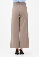 JDY Pantalone marrone da donna a vita alta 15208430 DRBL JDY 