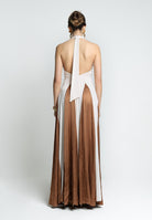 SANTAS Abito lungo MOUSSE panna da donna PV25022 CAMMELLO SANTAS 