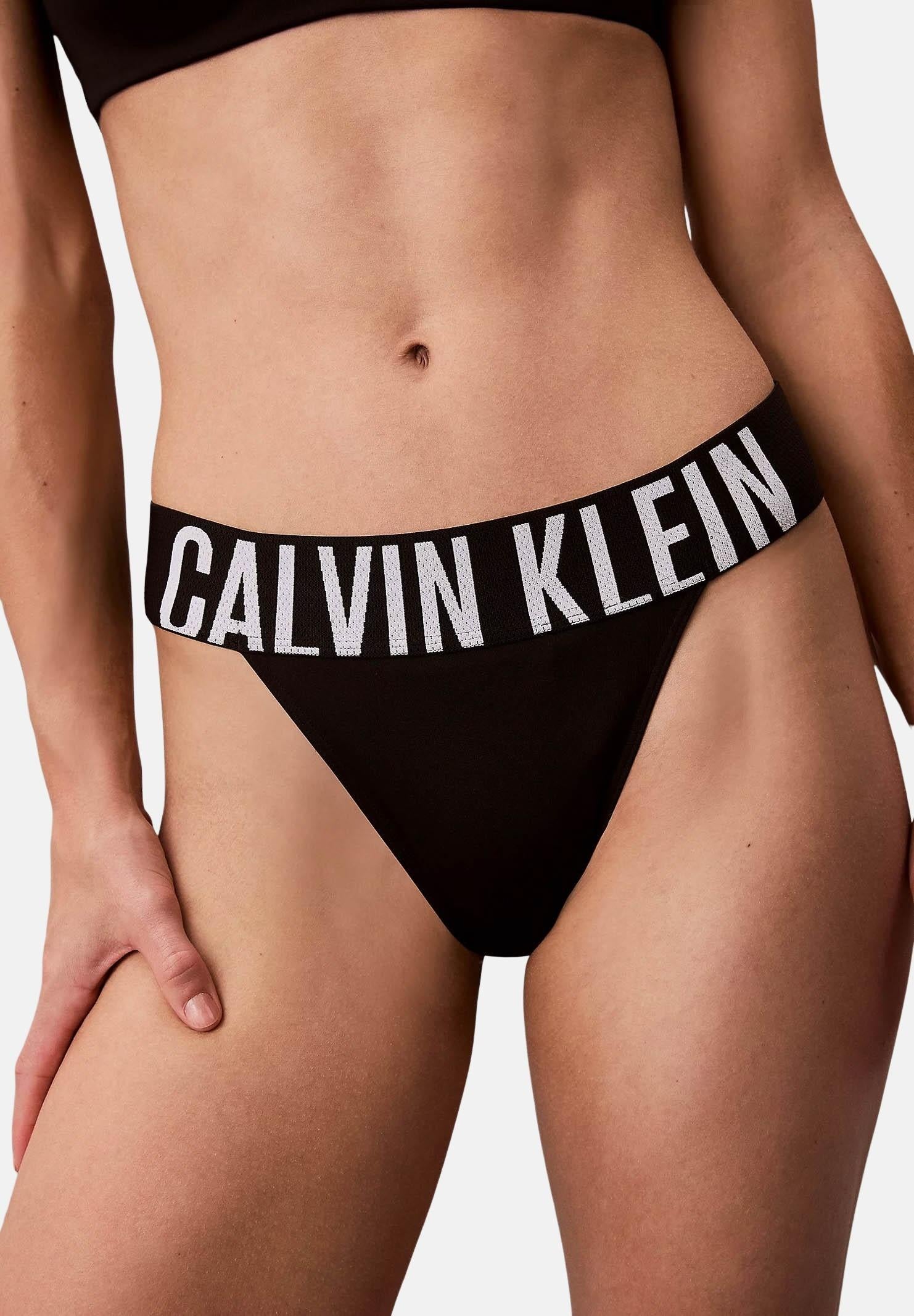 CALVIN KLEIN Perizoma nero da donna con logo LV00QF8597 UB1 CALVIN KLEIN 