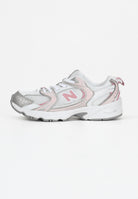NEW BALANCE Sneakers 530 Bungee bianche, argento e rosa da bambina PZ530EC  NEW BALANCE 