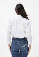 ELISABETTA FRANCHI Camicia bianca da donna con stampa logo CA15561E2 221 ELISABETTA FRANCHI 