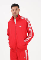 ADIDAS ORIGINALS Felpa con zip Firebird Adicolor Mesh rossa da uomo KE0788 . ADIDAS ORIGINALS 