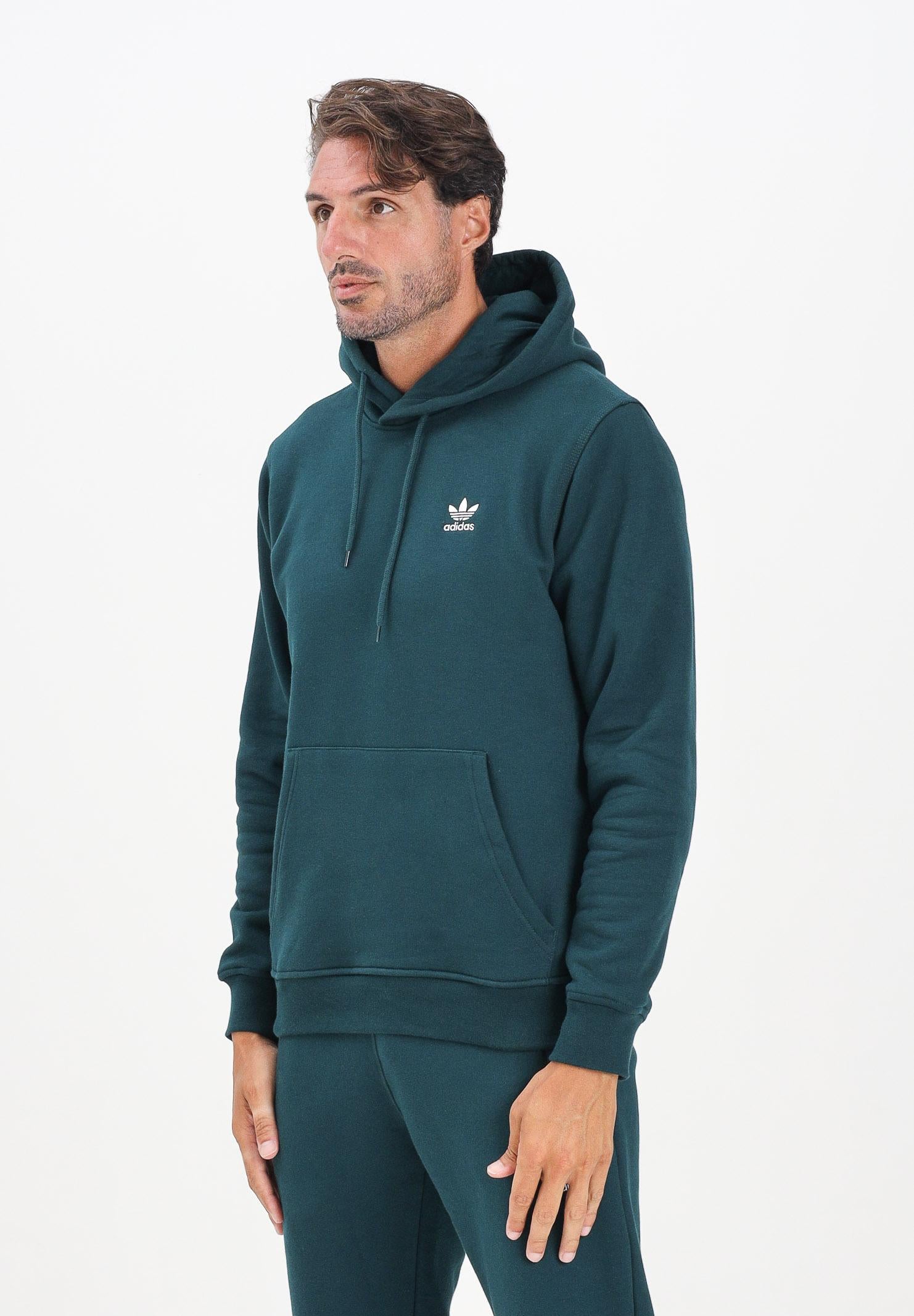 ADIDAS ORIGINALS Felpa con cappuccio Essentials verde da uomo JZ3589  ADIDAS ORIGINALS 