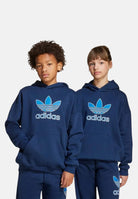 ADIDAS ORIGINALS Felpa con cappuccio Trefoil blu per bambino e bambina JV8651  ADIDAS ORIGINALS 