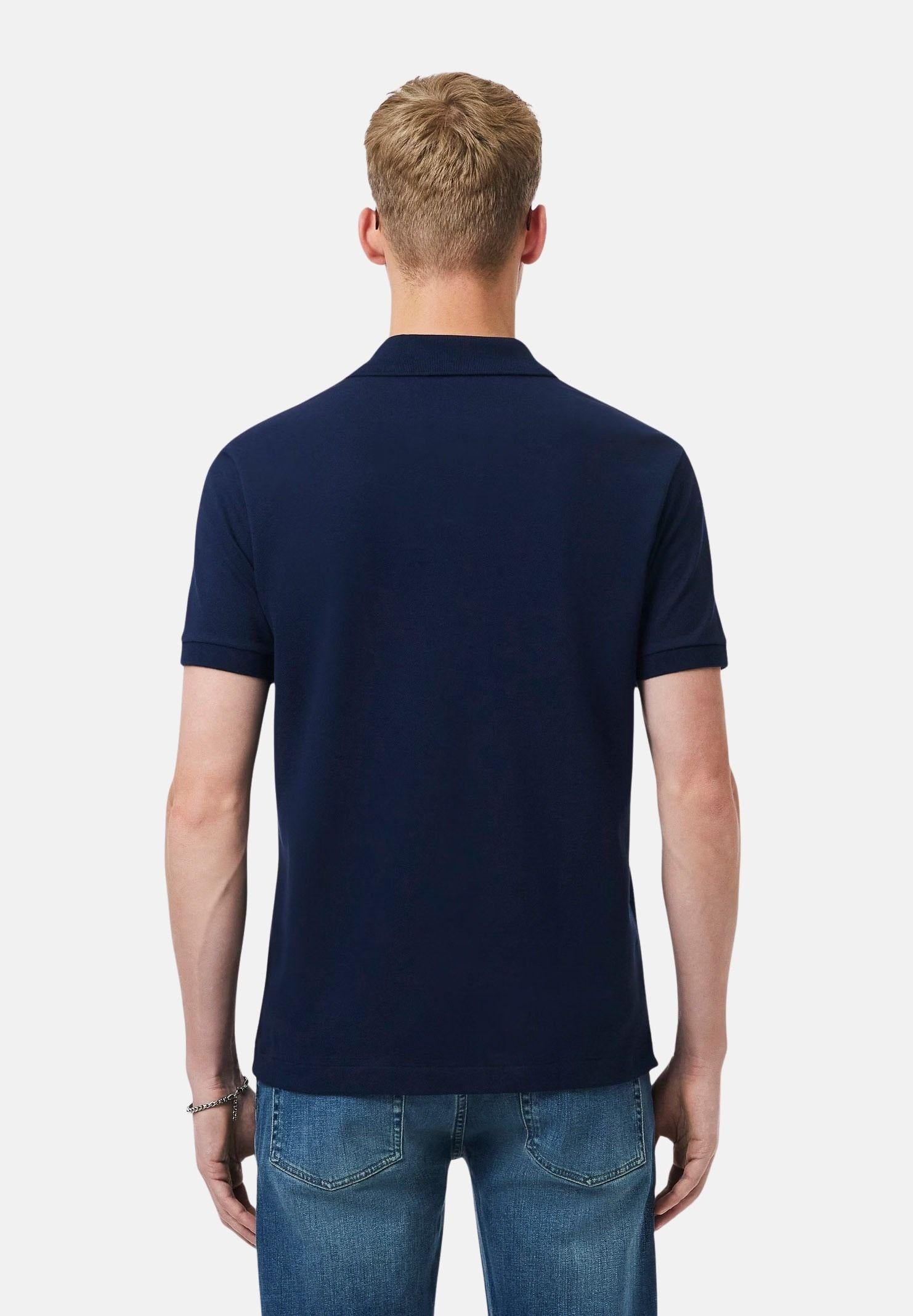LACOSTE Polo blu per uomo e donna con patch logo coccodirllo 1212 166 LACOSTE 