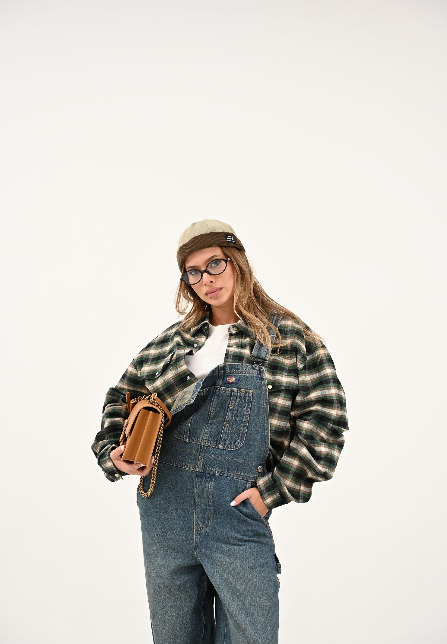 DICKIES Camicia a manica lunga JOHNSONVILLE verde da uomo DK0A87PWPIN1  DIckies 