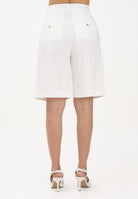 PINKO Bermuda bianco da donna con piega stirata 106594A34I Z05 PINKO 