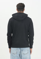 TOMMY HILFIGER Felpa con cappuccio nera da uomo rifinita da logo MW0MW37235BDS  TOMMY HILFIGER 