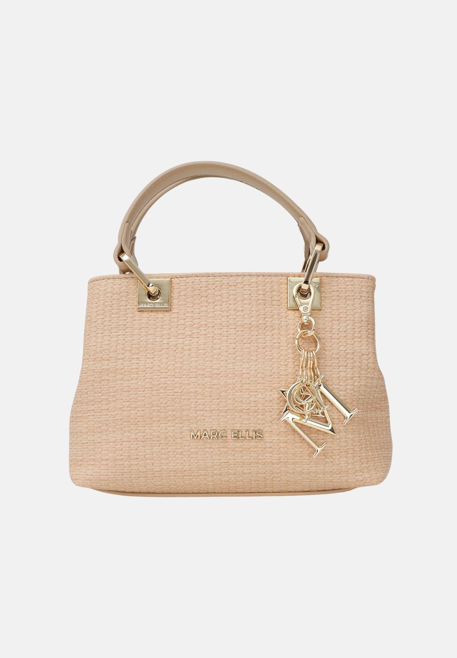 MARC ELLIS Borsa a mano Krissy S Straw beige da donna KRISSY-S-STRAW NA MARC ELLIS 