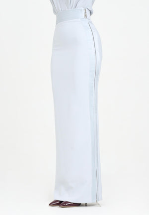 ELISABETTA FRANCHI Gonna lunga celeste da donna GO11156E2 EA7 ELISABETTA FRANCHI 