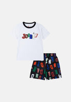 JORDAN Completino Court of Legends nero e bianco da neonato 65D705 023 JORDAN 