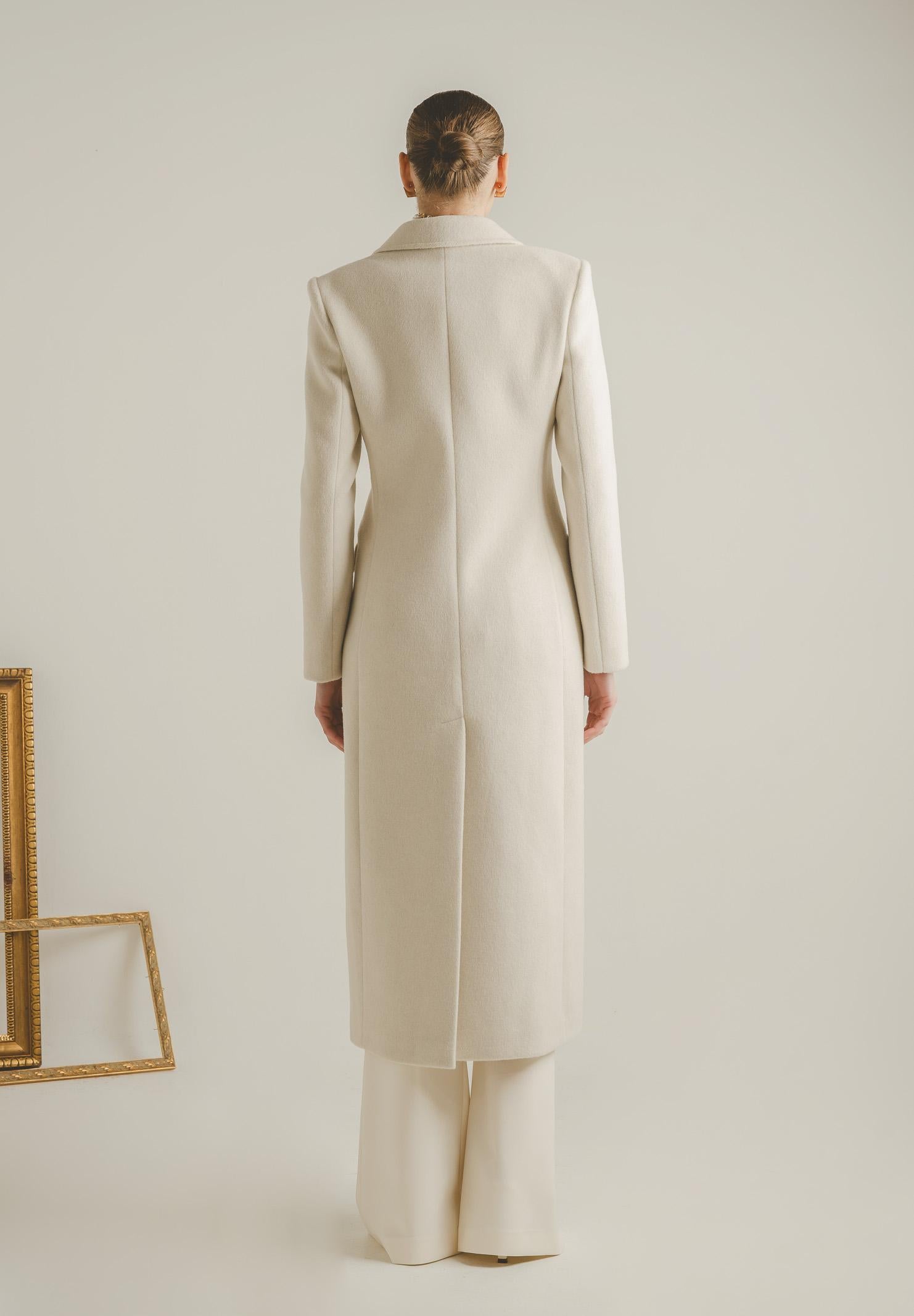 SANTAS Cappotto lungo ÉCLIPSE panna da donna PV2623 PA SANTAS 