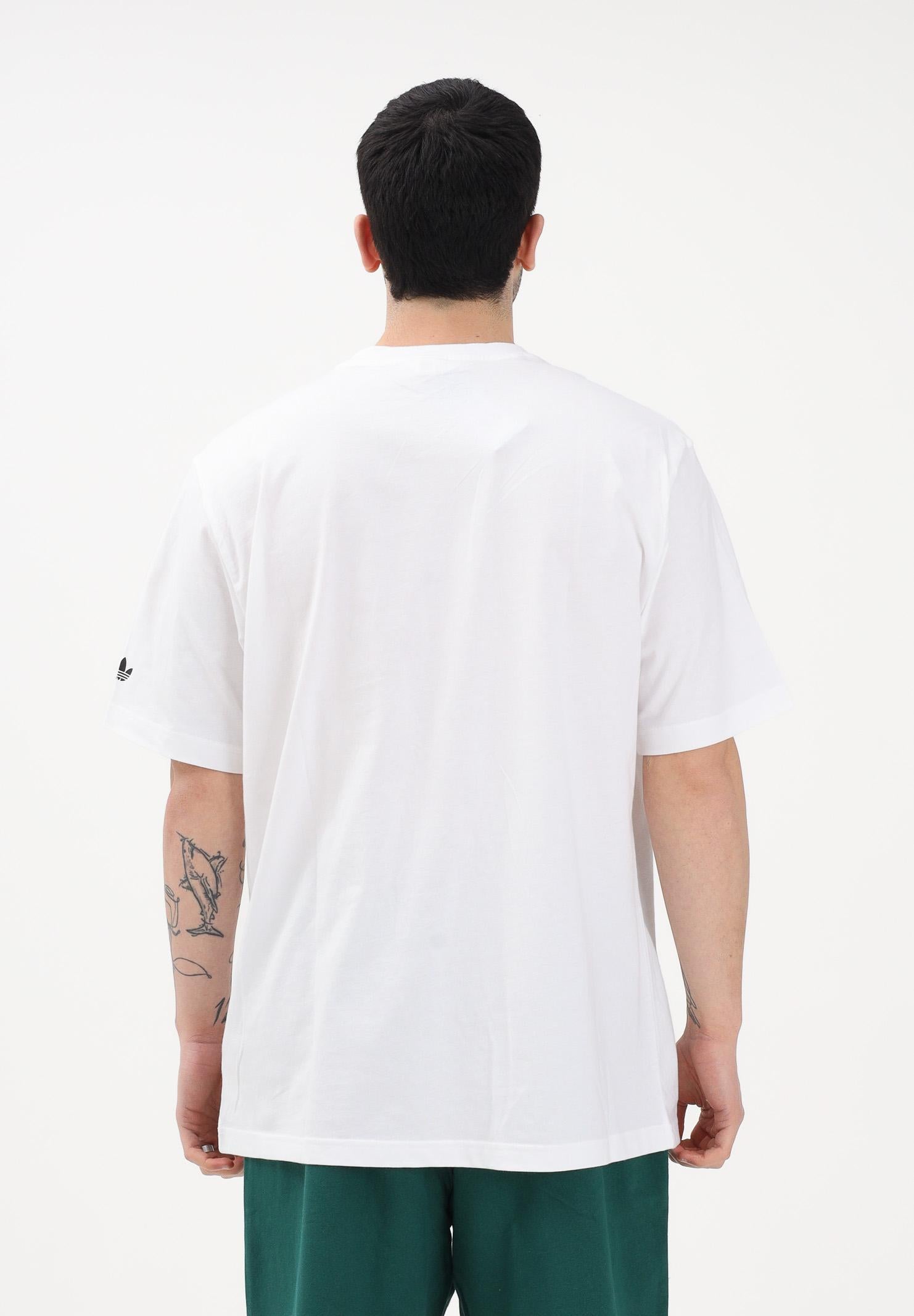 ADIDAS ORIGINALS T-shirt a manica corta GFX VARSITY bianca da uomo KE2252 . ADIDAS ORIGINALS 
