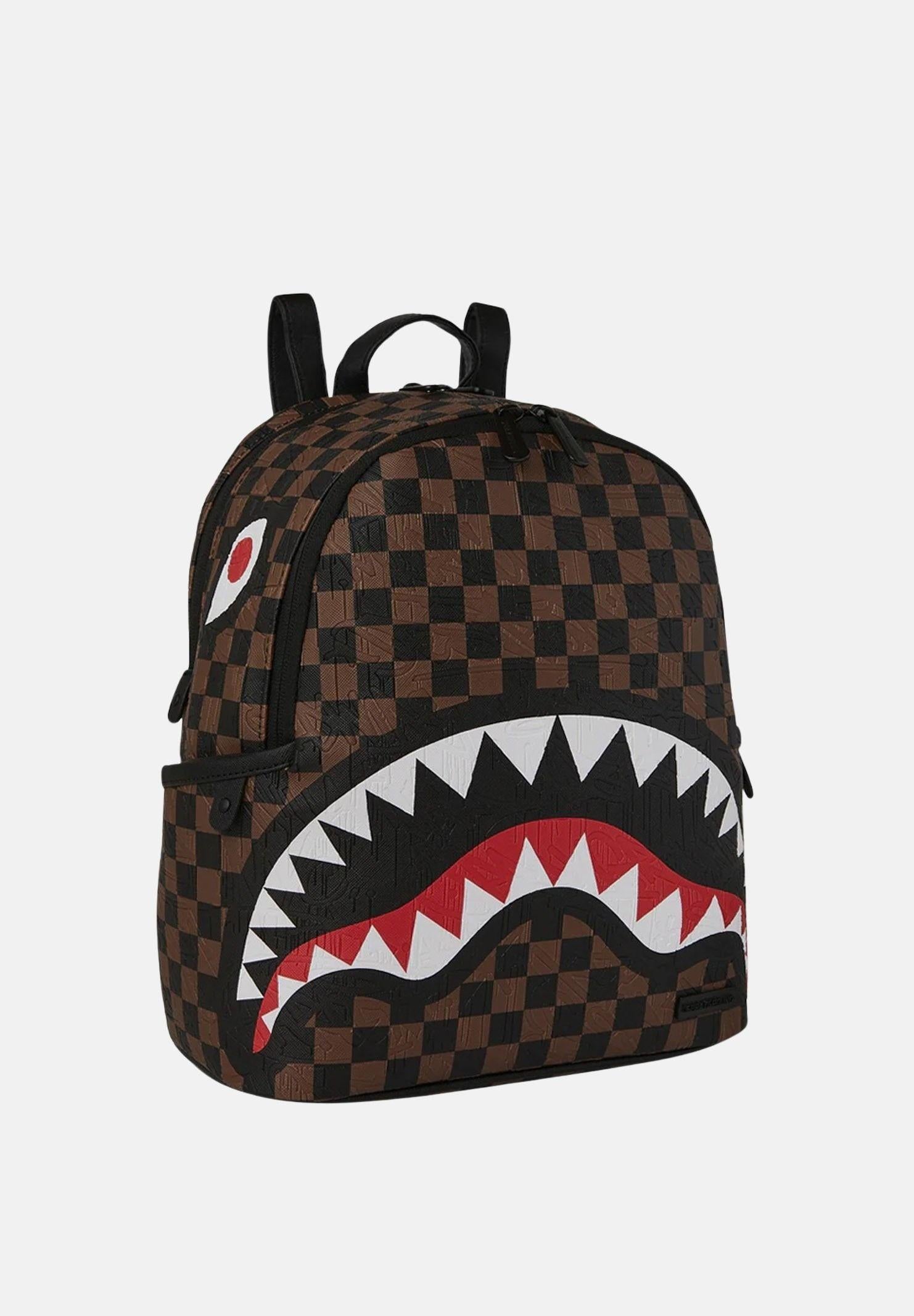 SPRAYGROUND Zaino CHECK 2 EMBOSS SAVAGE BACKPACK marrone da donna 910B8233NSZ . SPRAYGROUND 