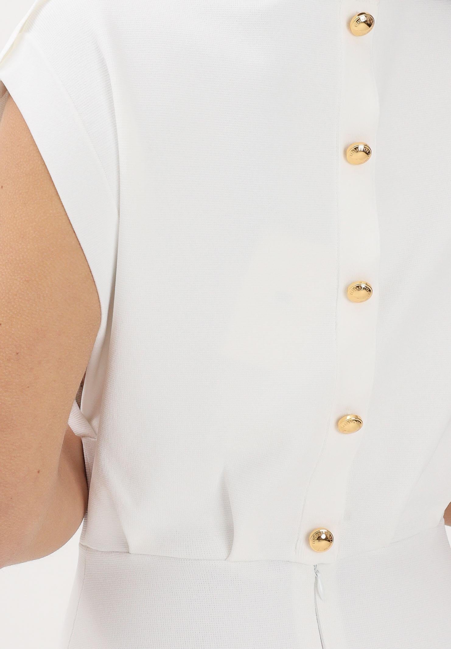 ELISABETTA FRANCHI Abito midi avorio da donna AM30B62E2 360 ELISABETTA FRANCHI 