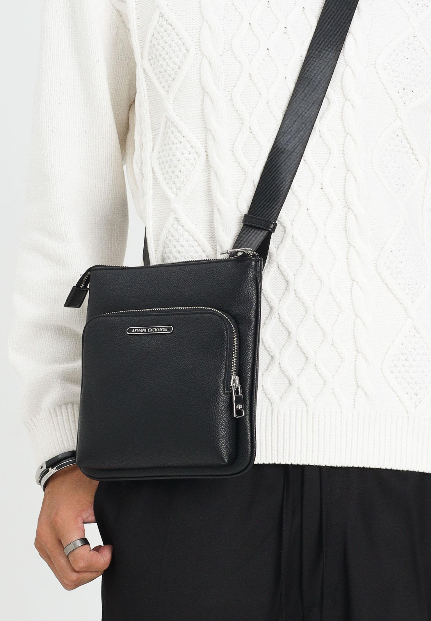 ARMANI EXCHANGE Borsello Nero Uomo con Logo