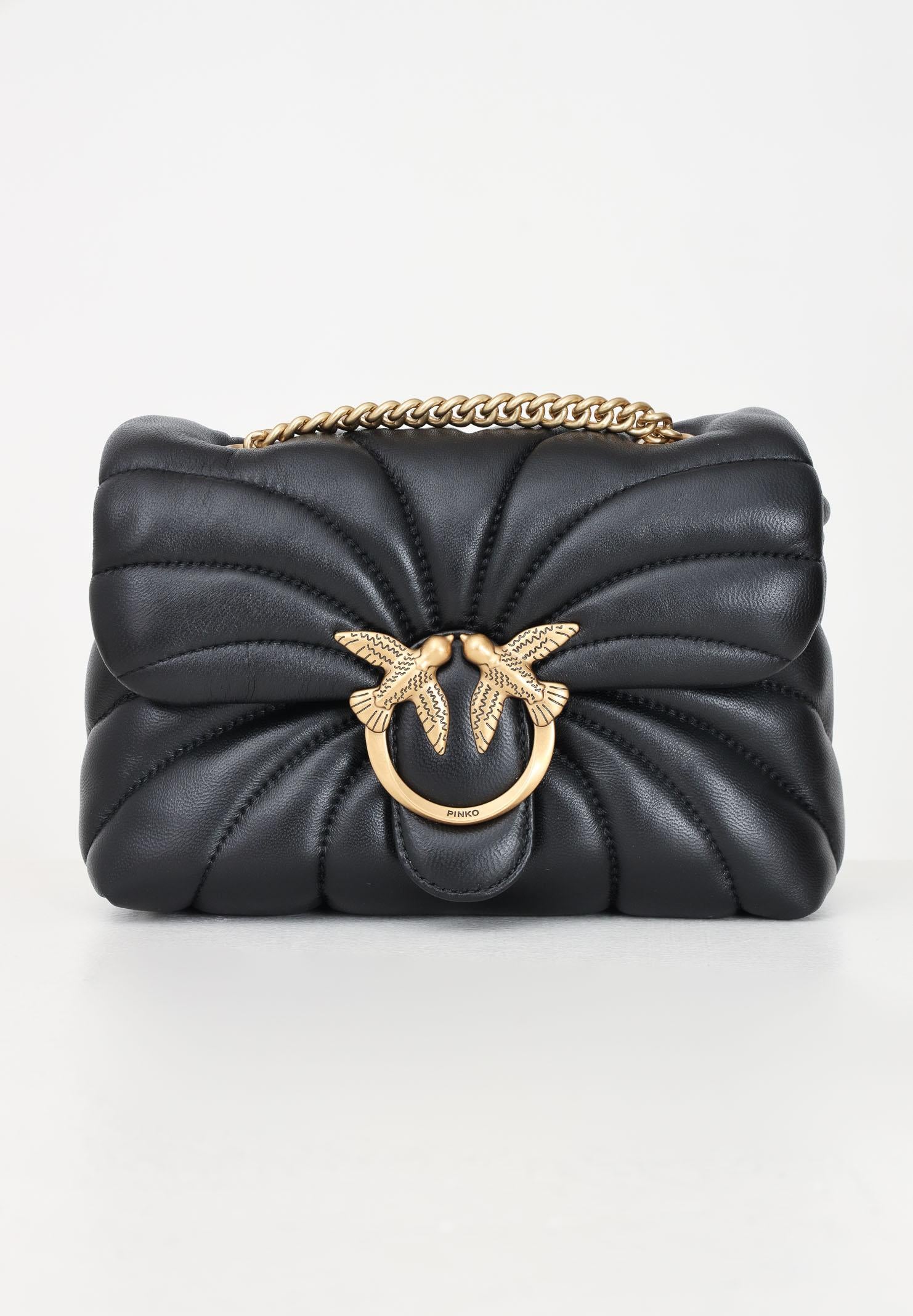 PINKO Borsa a tracolla Mini Love Bag Puff nera da donna 100039A1EX Z99Q PINKO 