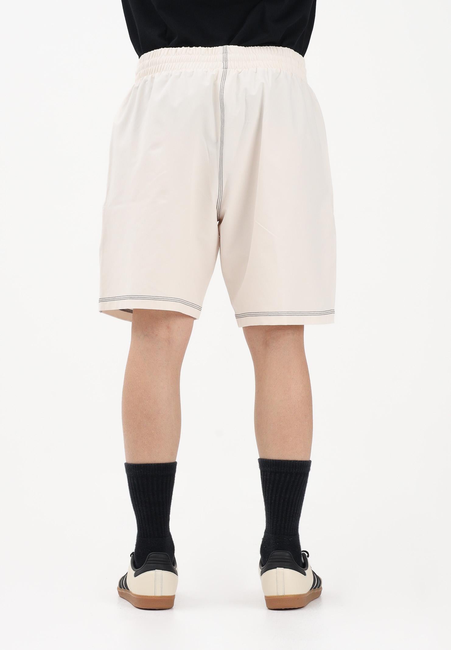 ADIDAS ORIGINALS Shorts sportivo TREFOIL ESSENTIALS panna da uomo KA8541 . ADIDAS ORIGINALS 