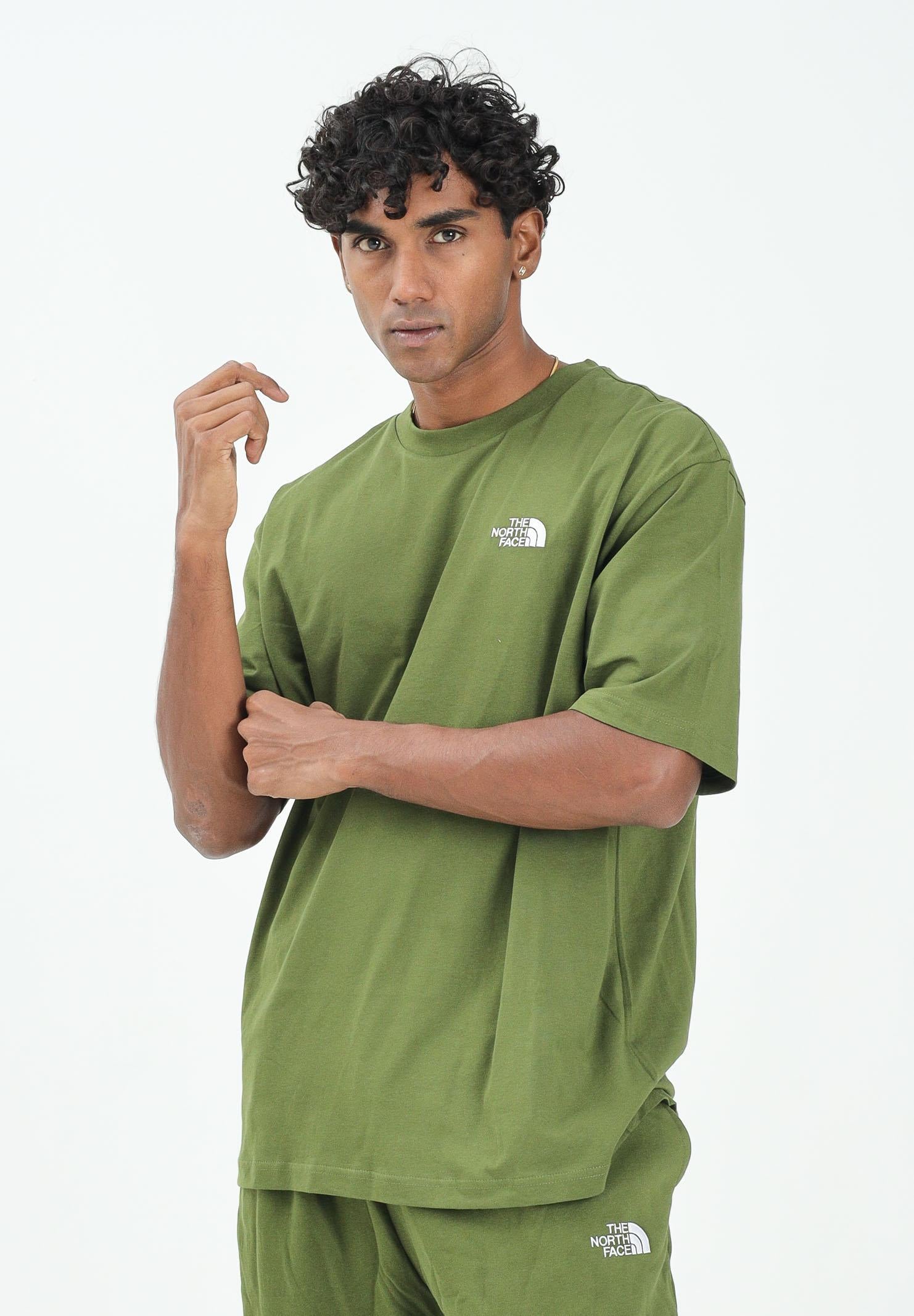 THE NORTH FACE T-shirt a manica corta Simple Dome verde da uomo NF0A87NRBRI1  THE NORTH FACE 