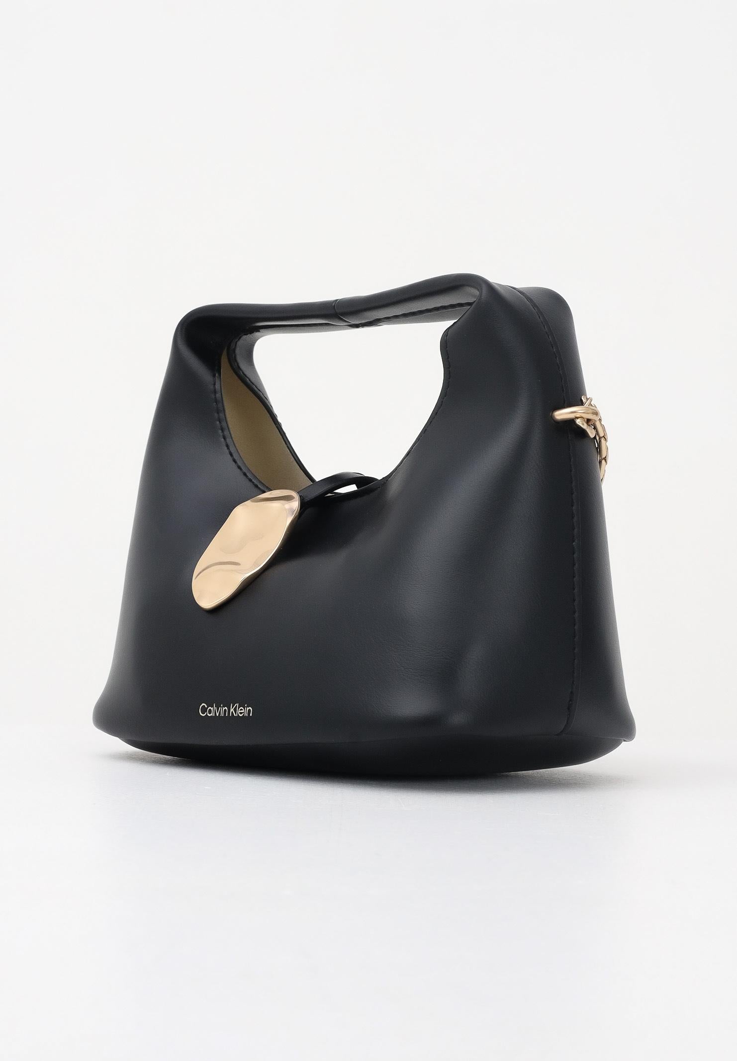 CALVIN KLEIN Borsa a mano nera da donna con fibbia LV04K3177G UB1 CALVIN KLEIN 