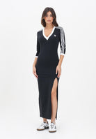 ADIDAS ORIGINALS Abito lungo adicolor Classics 3-Stripes nero da donna IK0439  ADIDAS ORIGINALS 