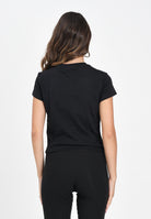 ADIDAS ORIGINALS T-shirt a manica corta Essentials Slim nera da donna IW5707  ADIDAS ORIGINALS 